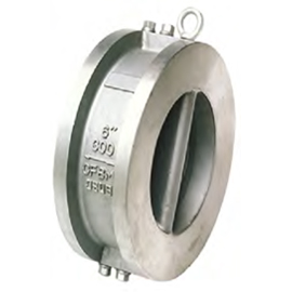 wafer type dual disc swing check valve
